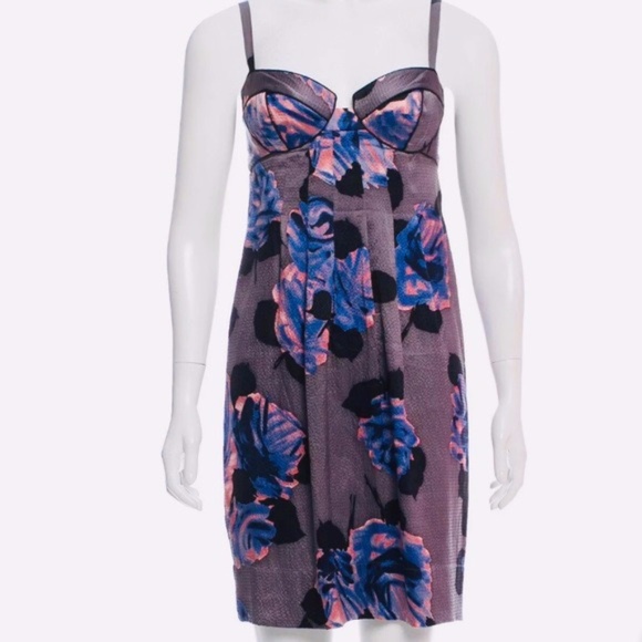 NWOT Rebecca Taylor Silk Bustier Dress - Picture 1 of 12